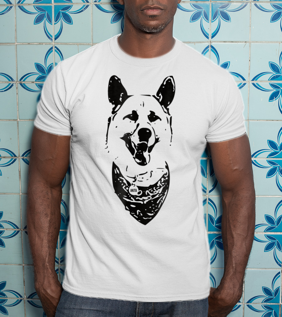 Akita Inu Dog Mom Or Dad Bandana T-Shirt