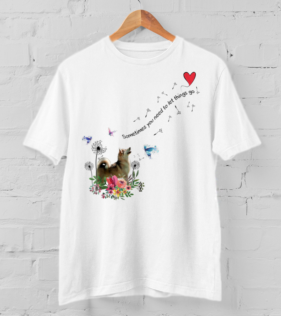 Alaskan Malamute Dog Sometimes You Need To Let Things Go T-Shirt