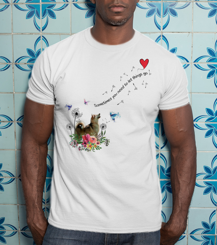 Alaskan Malamute Dog Sometimes You Need To Let Things Go T-Shirt