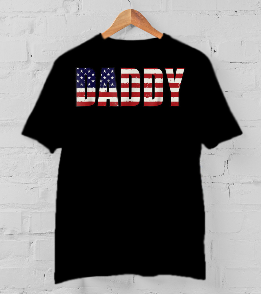 Daddy American Flag T-Shirt