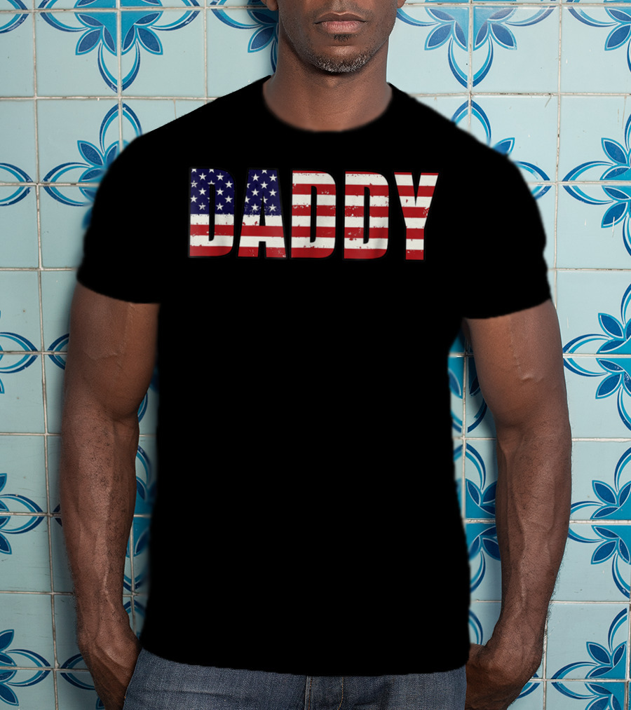 Daddy American Flag T-Shirt