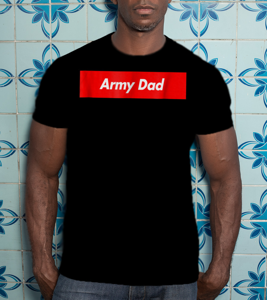 Army Dad Red Box T-Shirt