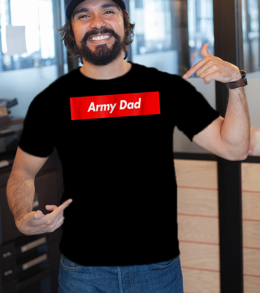 Army Dad Red Box T-Shirt