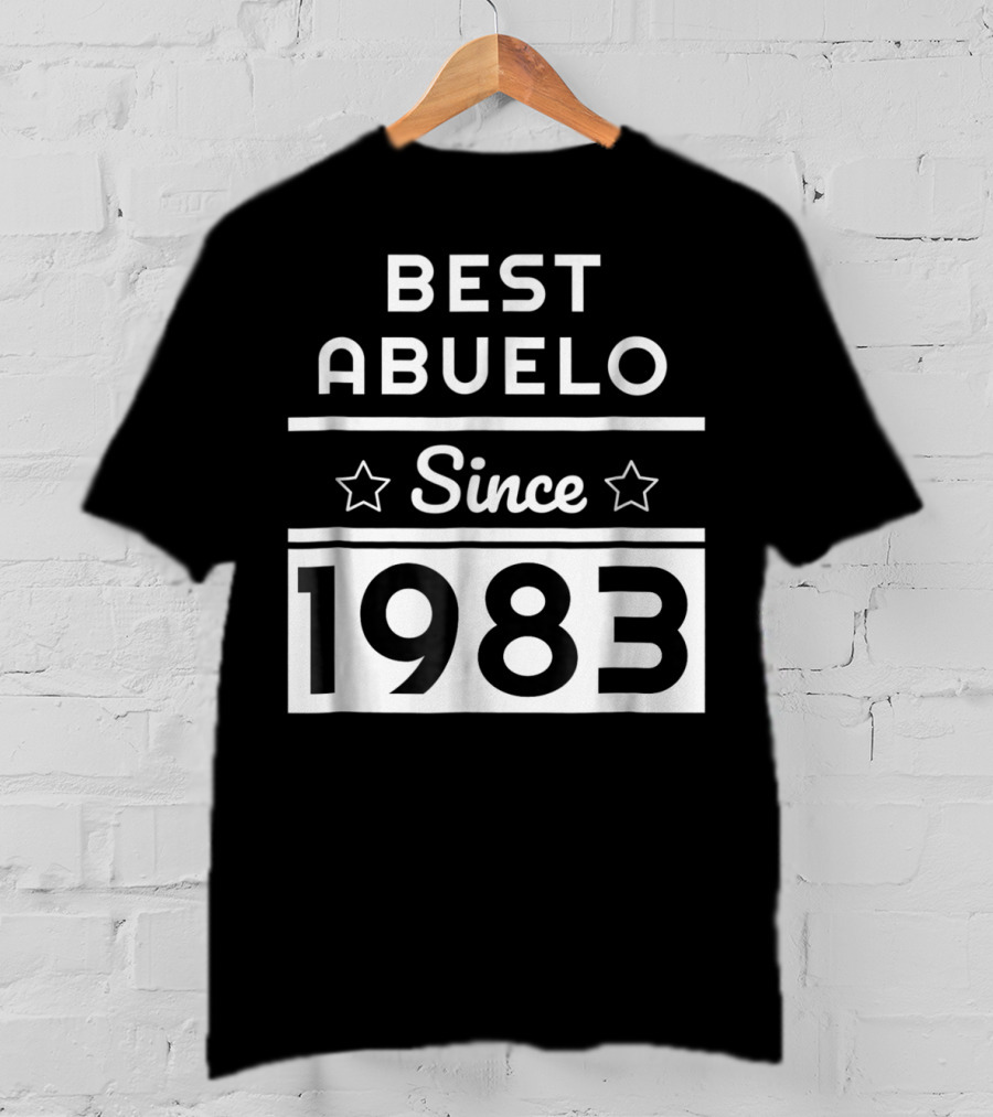 Best Abuelo Since 1983 Mexican Dad Birthday T-Shirt