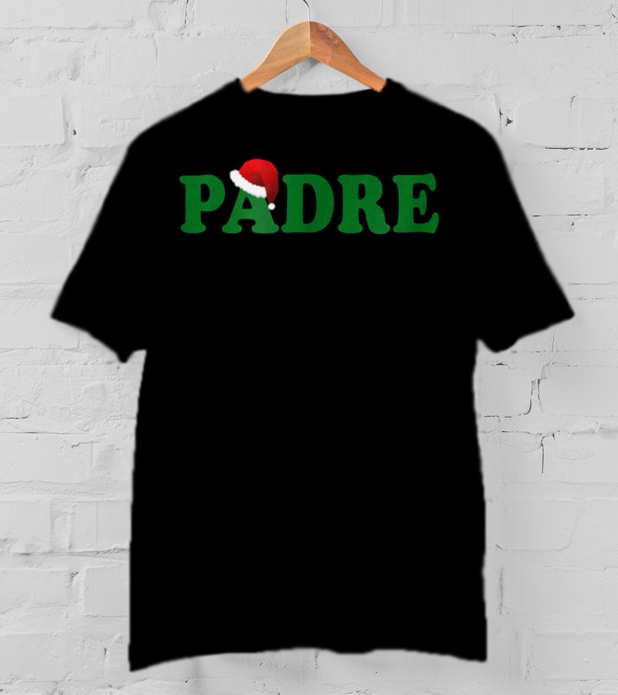 Padre Christmas Santa Hat Dad T-Shirt