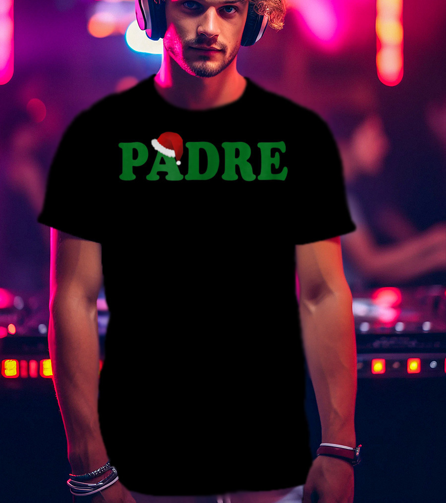 Padre Christmas Santa Hat Dad T-Shirt