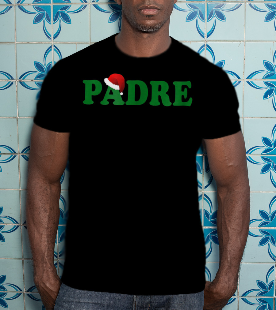 Padre Christmas Santa Hat Dad T-Shirt