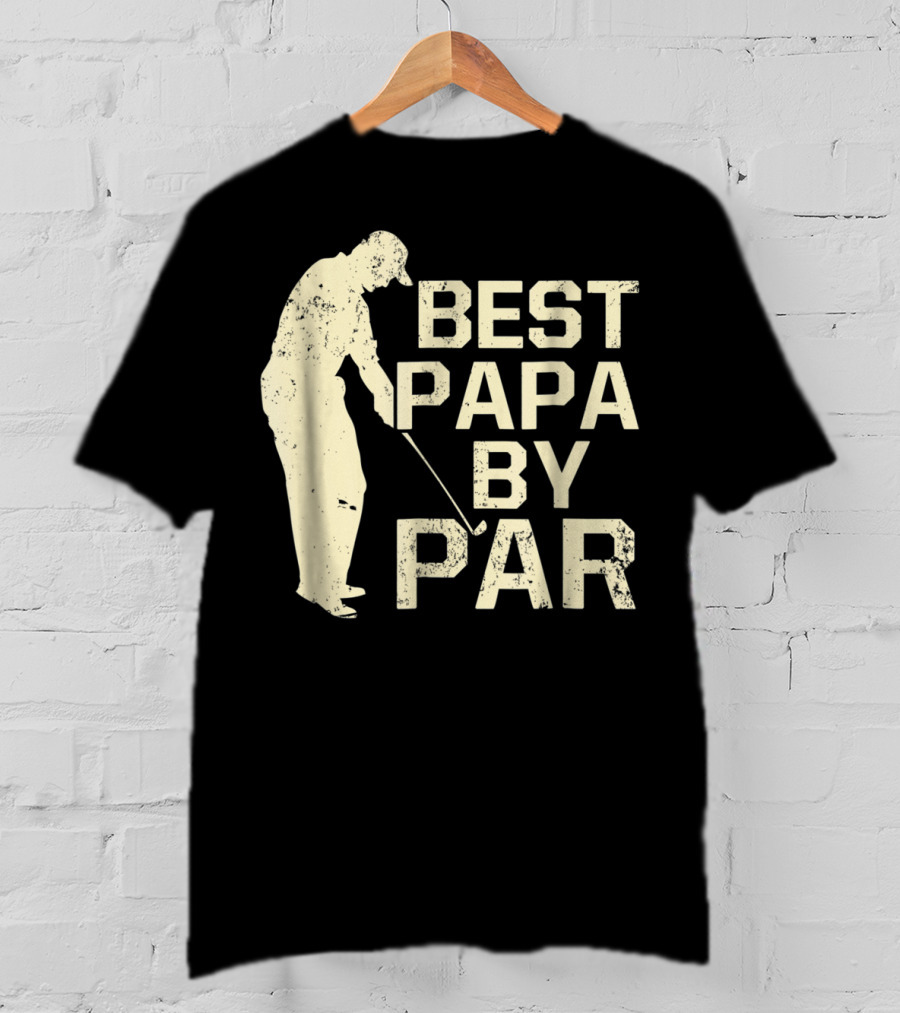 Best Papa By Par Funny Golf T-Shirt