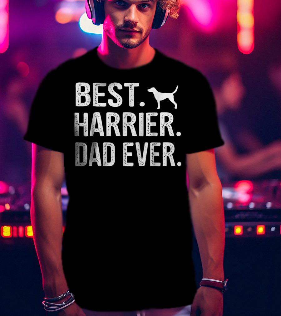 Best Harrier Dad Ever Dog T-Shirt