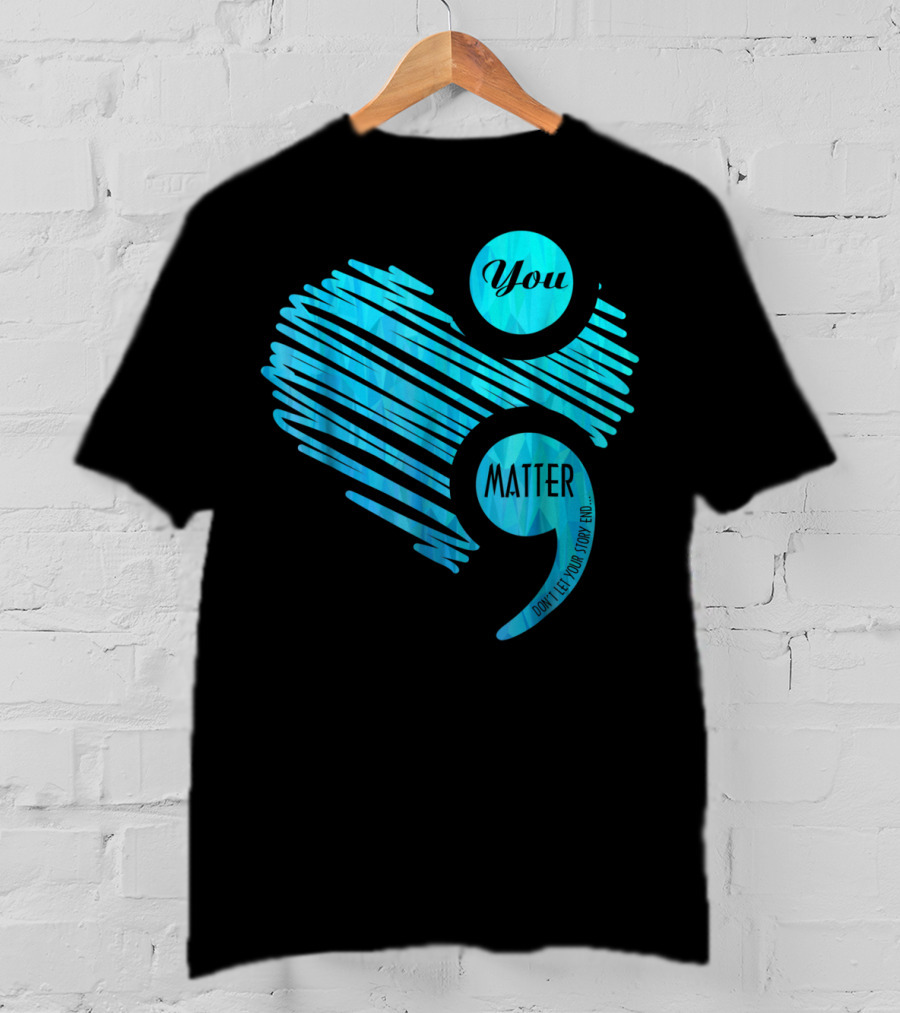 You Matter Blue Heart Prostate Cancer Awareness T-Shirt