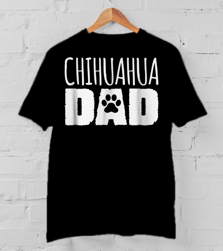 Chihuahua Dad Paw Prints T-Shirt