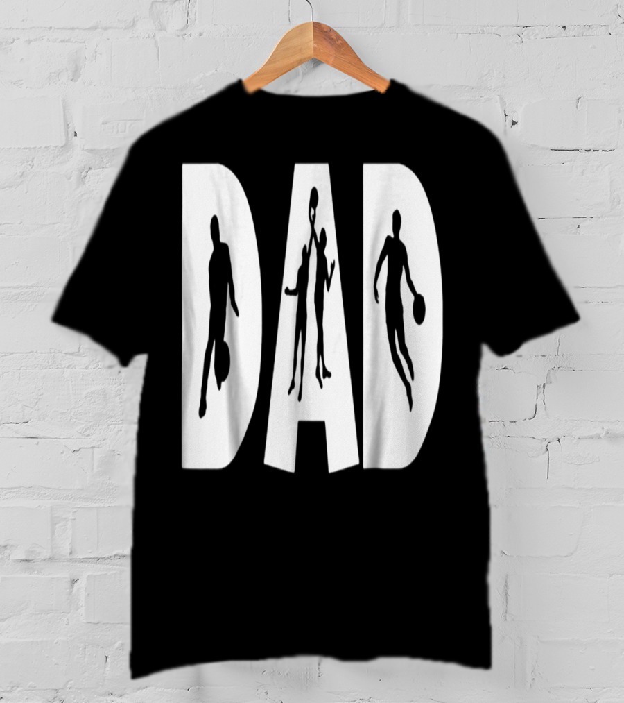 Basketball Dad Silhouette Sports Enthusiast Father's T-Shirt