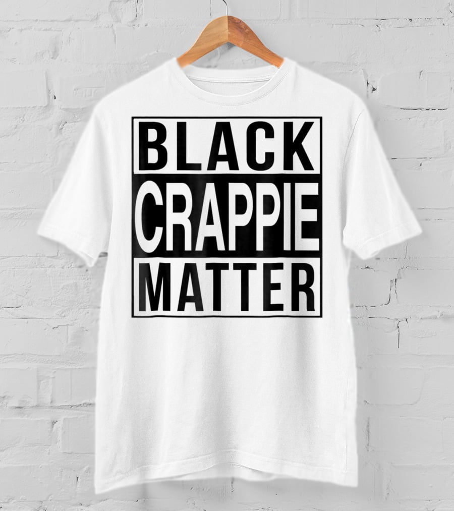 Black Crappie Matter Grandpa 15 T-Shirt