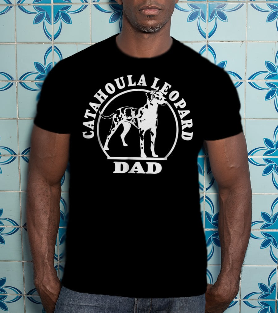 Catahoula Leopard Dad Dog T-Shirt