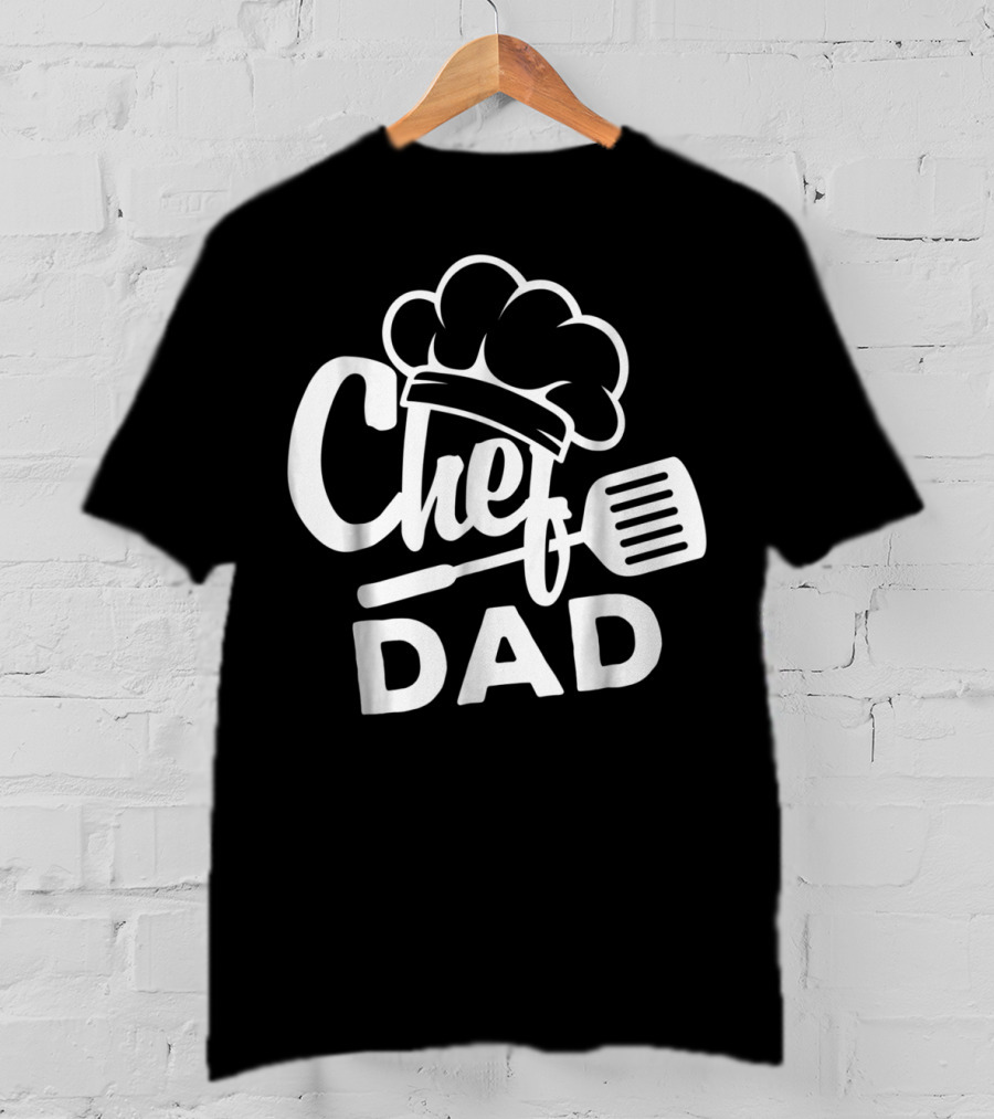 Chef Dad Cooking Hat And Spatula T-Shirt