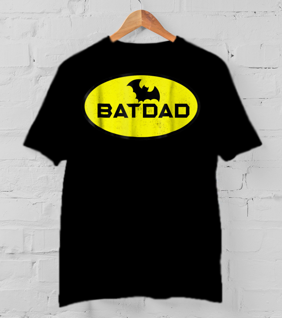 BATDAD Funny Dad Family Superhero T-Shirt