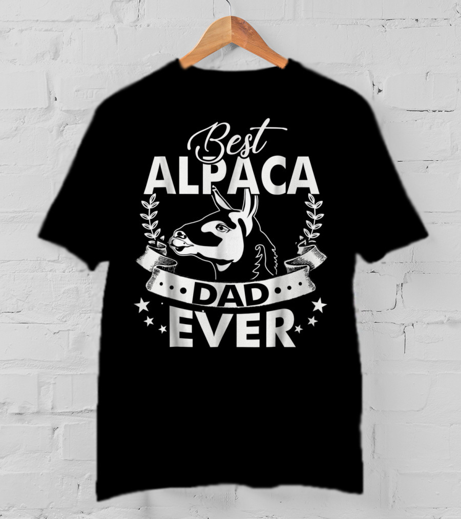 Best Alpaca Dad Ever Alpaca T-Shirt