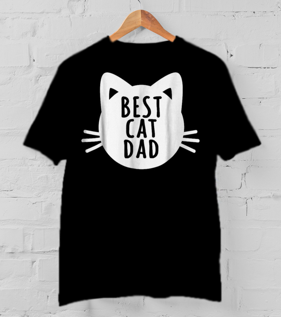Best Cat Dad Cat Father Funny Dy38 T-Shirt