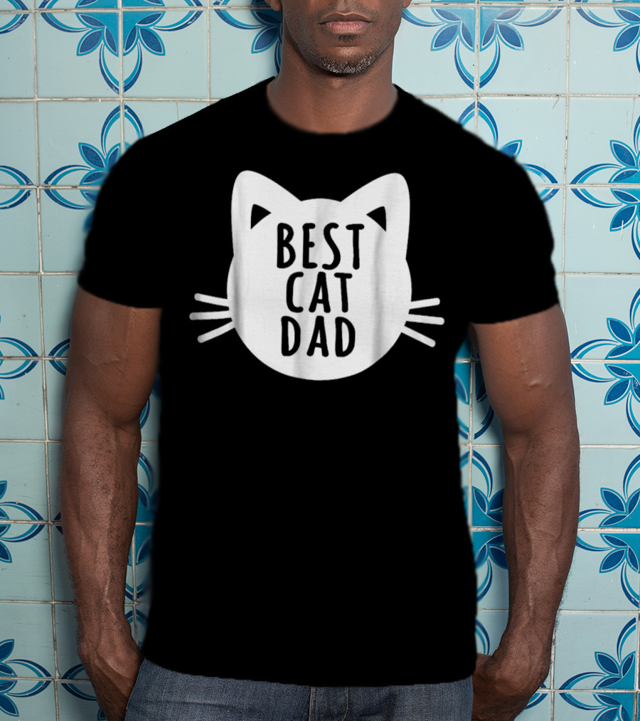 Best Cat Dad Cat Father Funny Dy38 T-Shirt