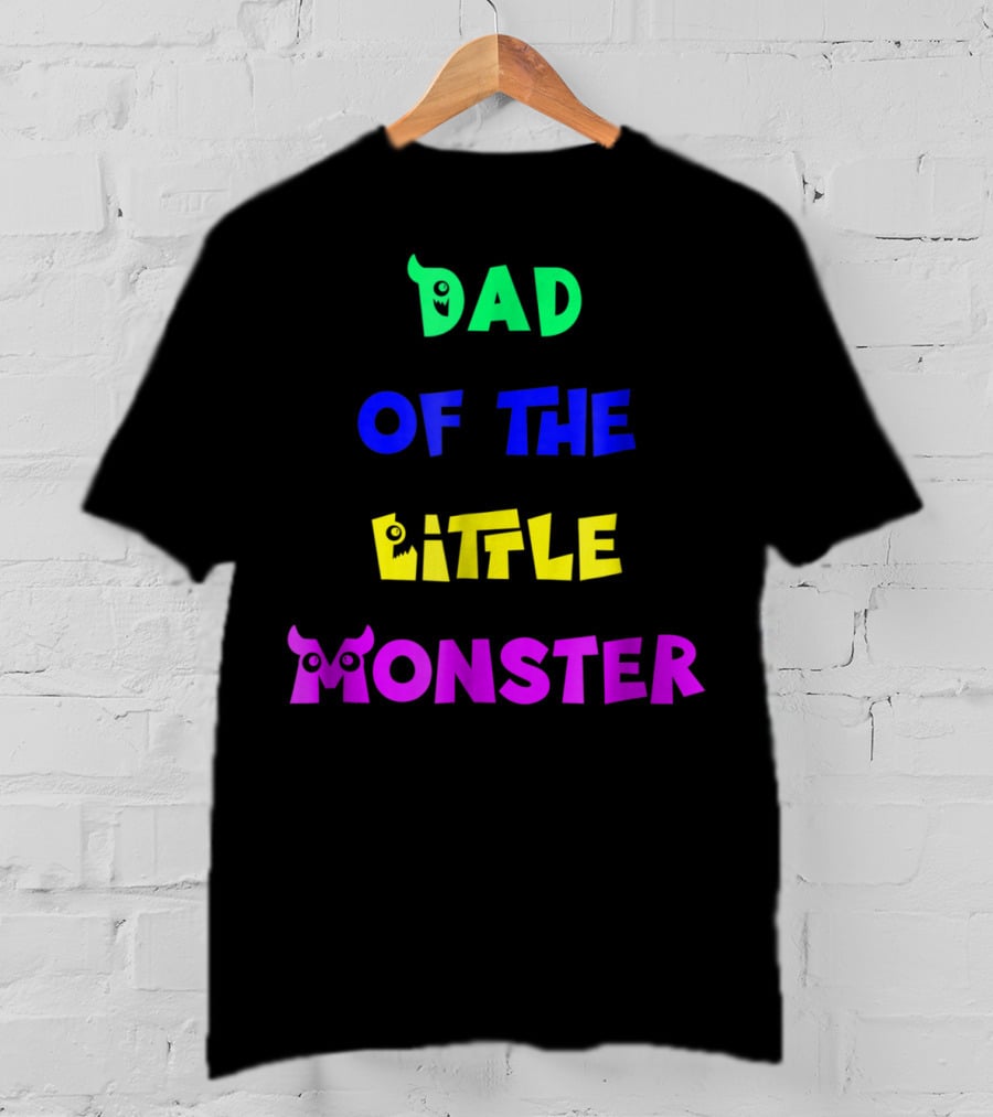 Dad Of The Little Monster Funny Halloween Costumes65 T-Shirt