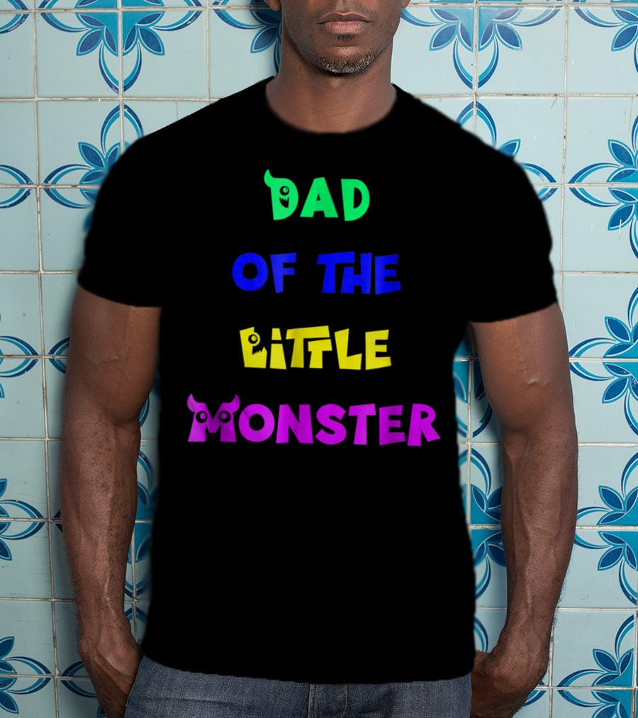 Dad Of The Little Monster Funny Halloween Costumes65 T-Shirt