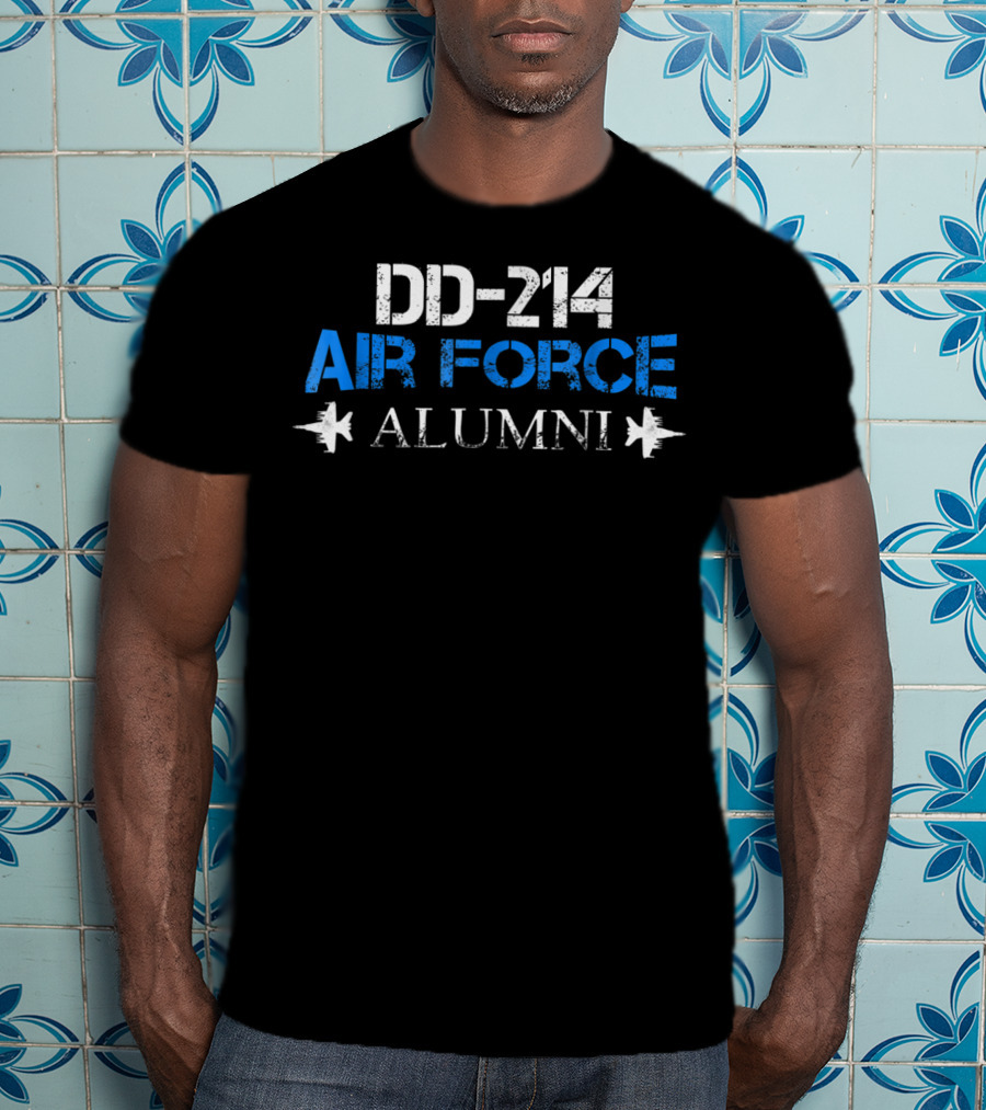 DD-214 Air Force Alumni Veteran USAF Dad T-Shirt