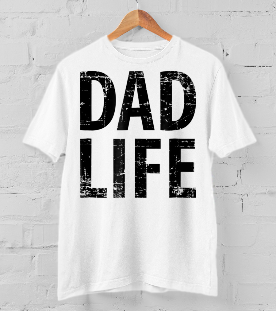 Dad Life Distressed Vintage Dark T-Shirt