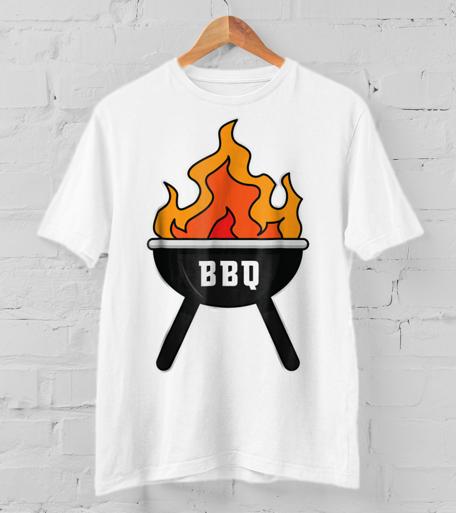 BBQ Pit Master Hot Flames Grilling Barbecue T-Shirt