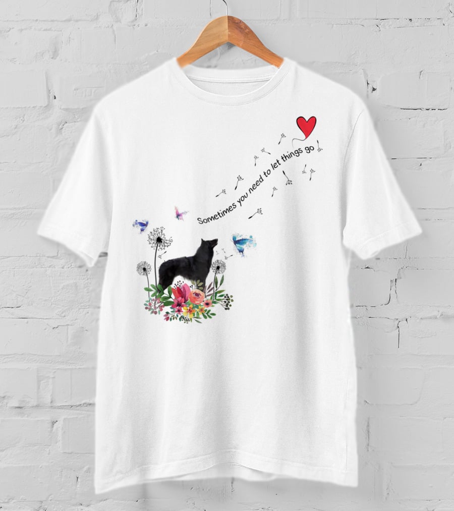 Belgian Sheepdog Kids80 Sometimes You Need To Let Things Go T-Shirt