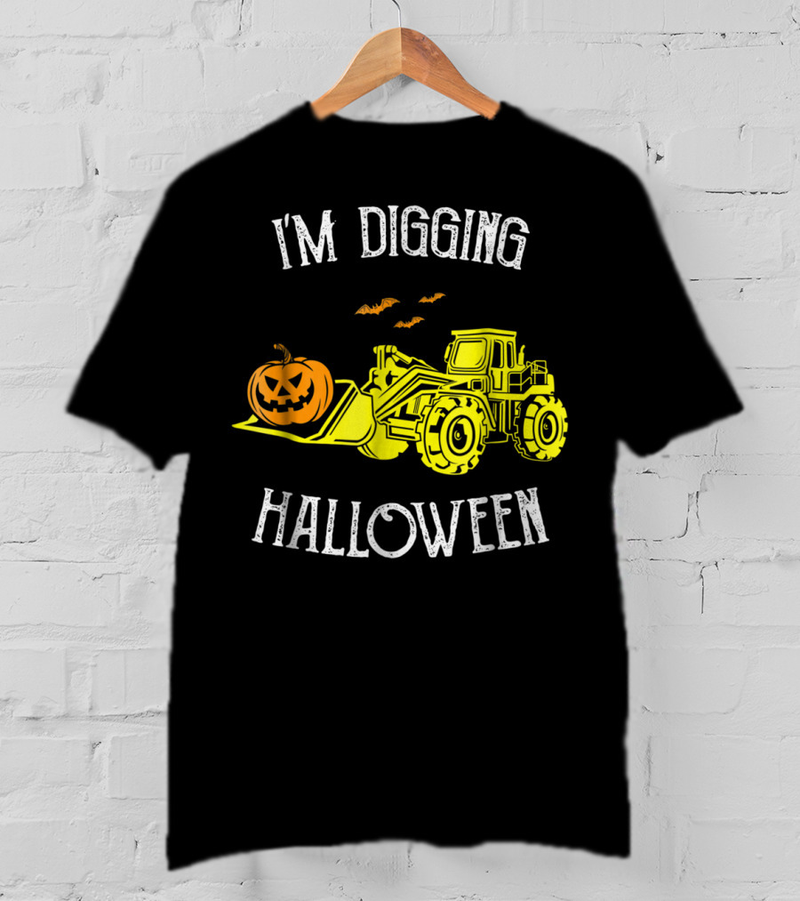 I'm Digging Halloween Best Construction Worker Dad Punny S43 T-Shirt