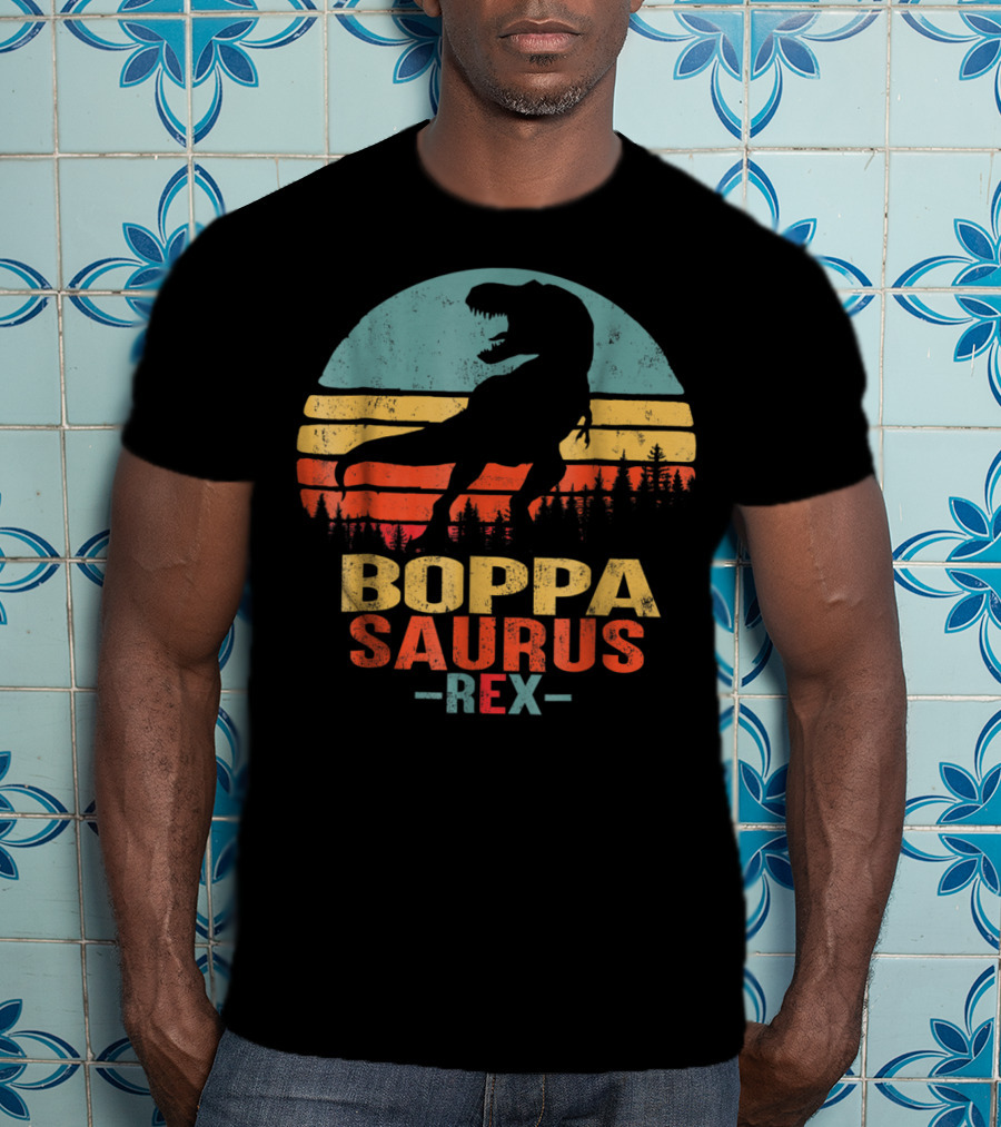 Boppasaurus Rex Dinosaur Dad87 Men Boppasaurus T-Shirt