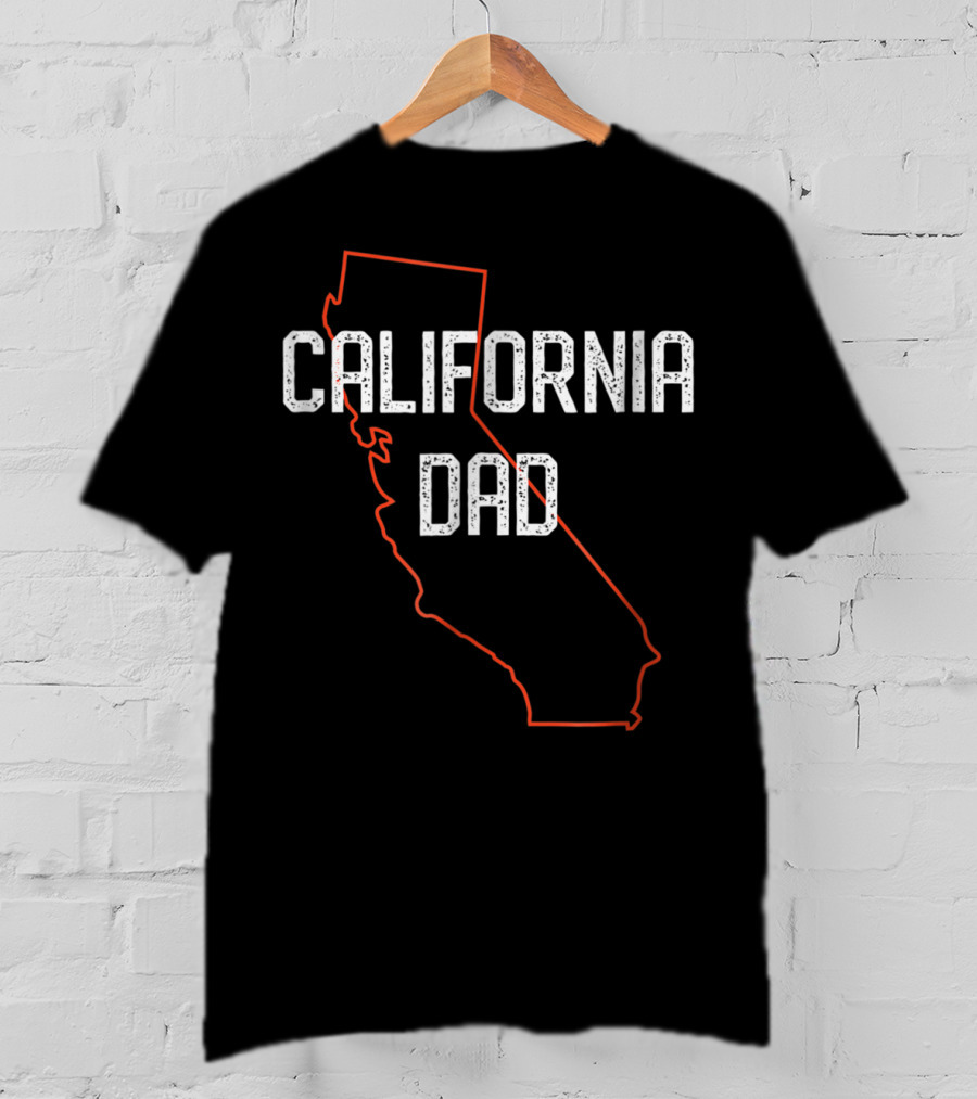 California Dad Map Outline T-Shirt