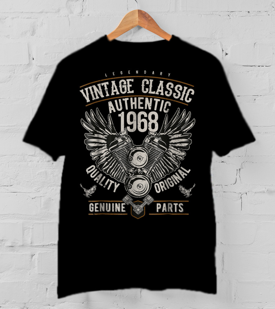 Legendary Vintage Classic Authentic 1968 Quality Original Genuine Parts T-Shirt