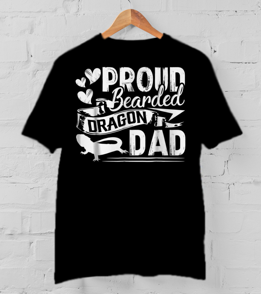 Proud Bearded Dragon Dad T-Shirt