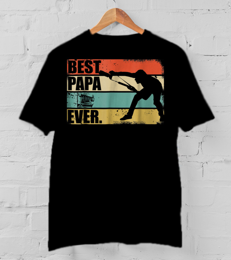 Best Papa Ever Retro Photographer T-Shirt