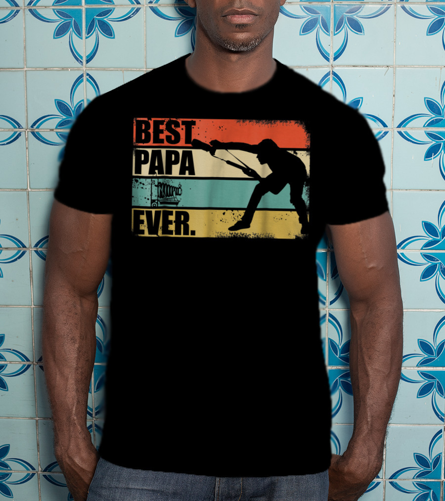 Best Papa Ever Retro Photographer T-Shirt