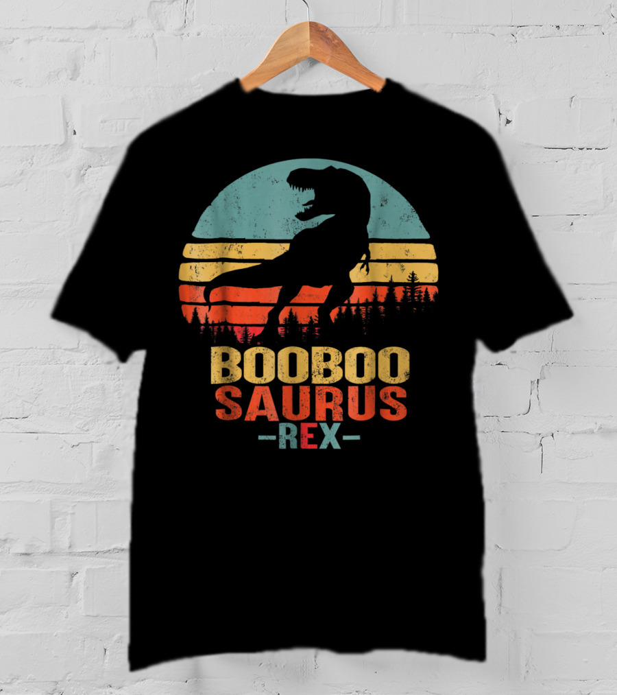 Booboosaurus Saurus Rex Dinosaur Sunset T-Shirt