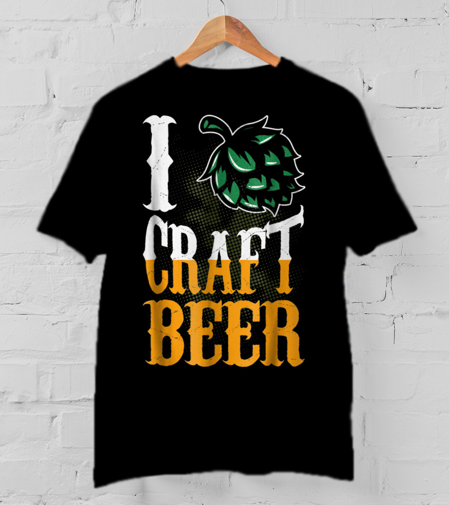 Brew Dad I Craft Beer I Love Craft Beer Hops T-Shirt