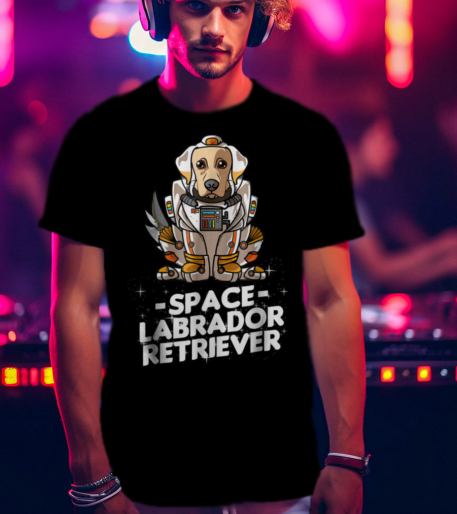 Space Labrador Retriever Astronaut Suit Dog36 T-Shirt