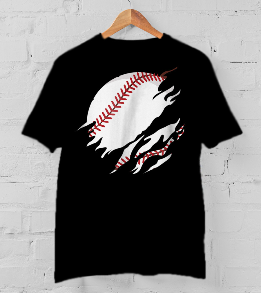 Baseball In Me Basketball Inside Me TSh36 Baseball Tears T-Shirt