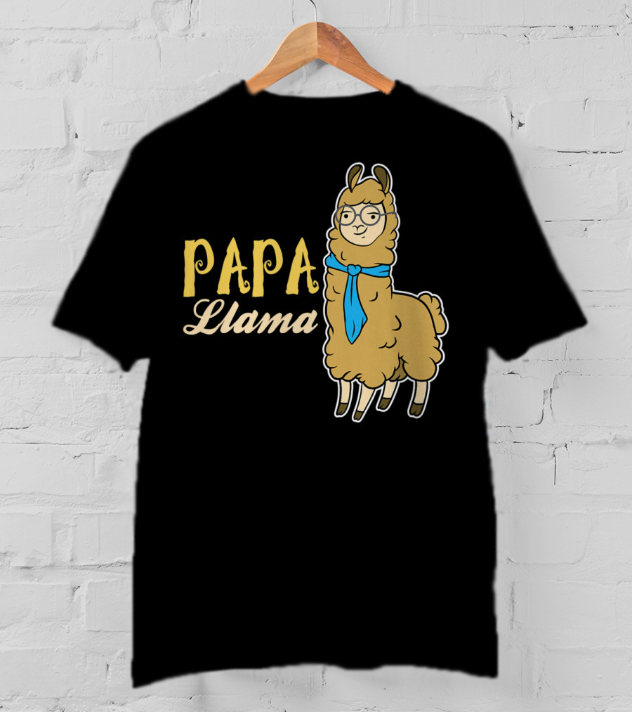 Papa Llama Cool Funny Dad Lover T-Shirt
