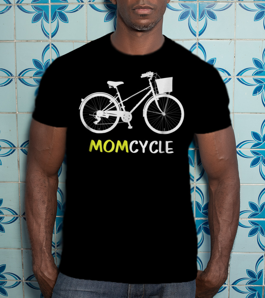 Momcycle Bicycle Matching Cyclist Mother Dad N Kids62 T-Shirt