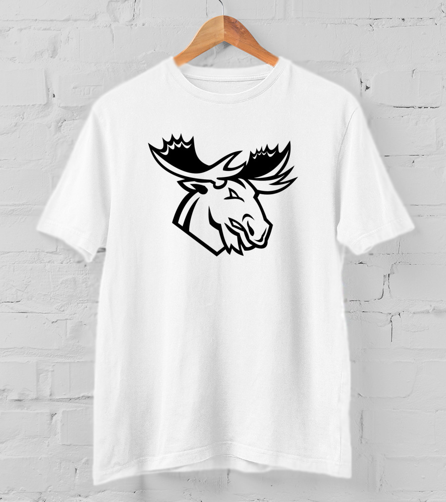Angry Moose Mascot Looking To Side T-Shirt