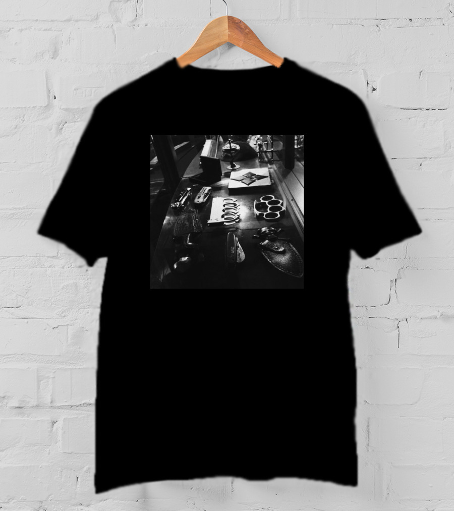 Armory 423267 Black And White Display Of Weapons And Artifacts T-Shirt