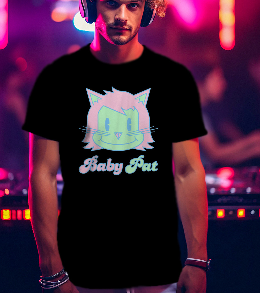 Baby Pat 729803 Pastel Cat Face T-Shirt