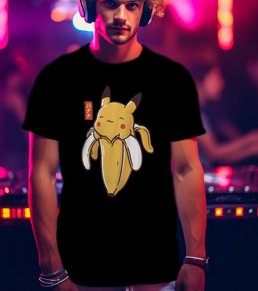 Bananachu Cute Pikachu Banana Fusion T-Shirt