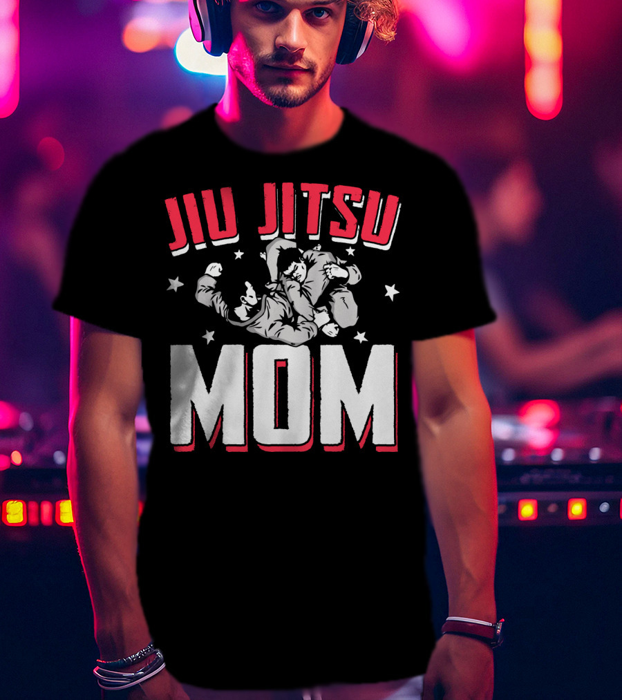 Jiu Jitsu Mom Stars Martial Arts Player T-Shirt