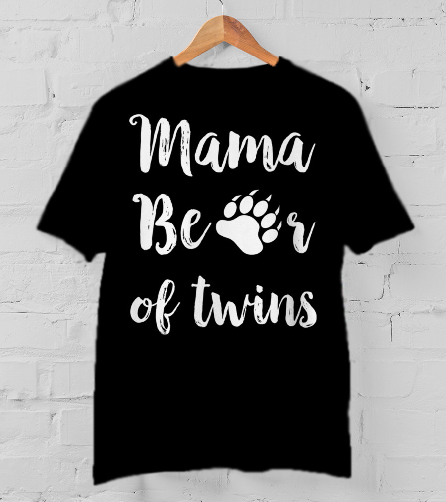 Mama Bear Of Twins T-Shirt