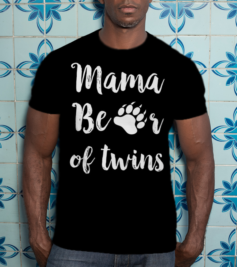 Mama Bear Of Twins T-Shirt