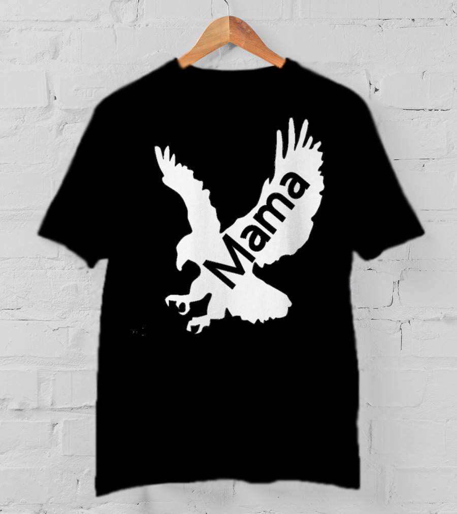 Mama Hawk Eagle Protective Mom Dark T-Shirt
